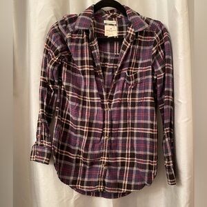 Bluish/Purple Flannel American Eagle size Small